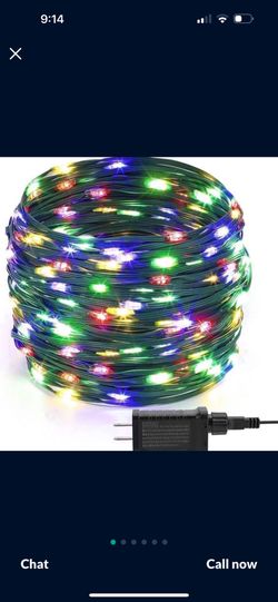  Waterproof LED Outdoor Christmas String Lights, 96Ft 300 LED 9 Modes Color Changing Indoor & Outside Fairy Light