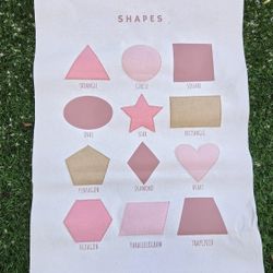 Montessori Shapes Toddler Learning Wall Decor