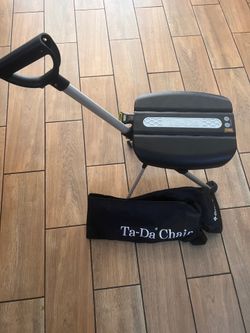 Portable walking stick, cane with seat