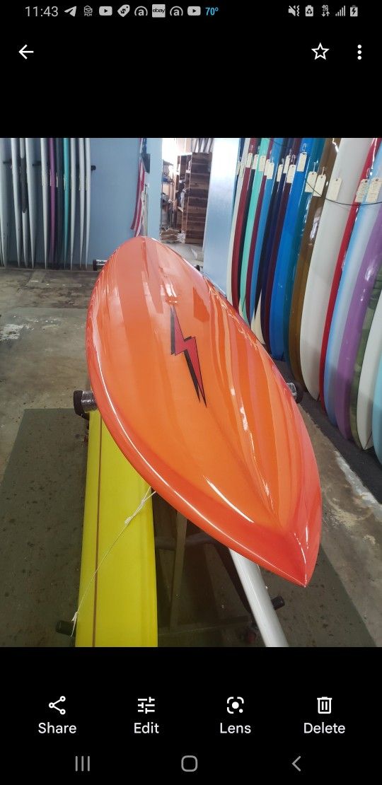7'6" Lightning Bolt By Craig Hollingsworth