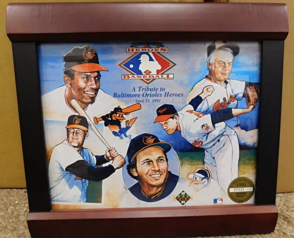 HEROES BASEBALL A TRIBUTE TO BALTIMORE ORIOLES HEROS APRIL 21 1991 W SEAL