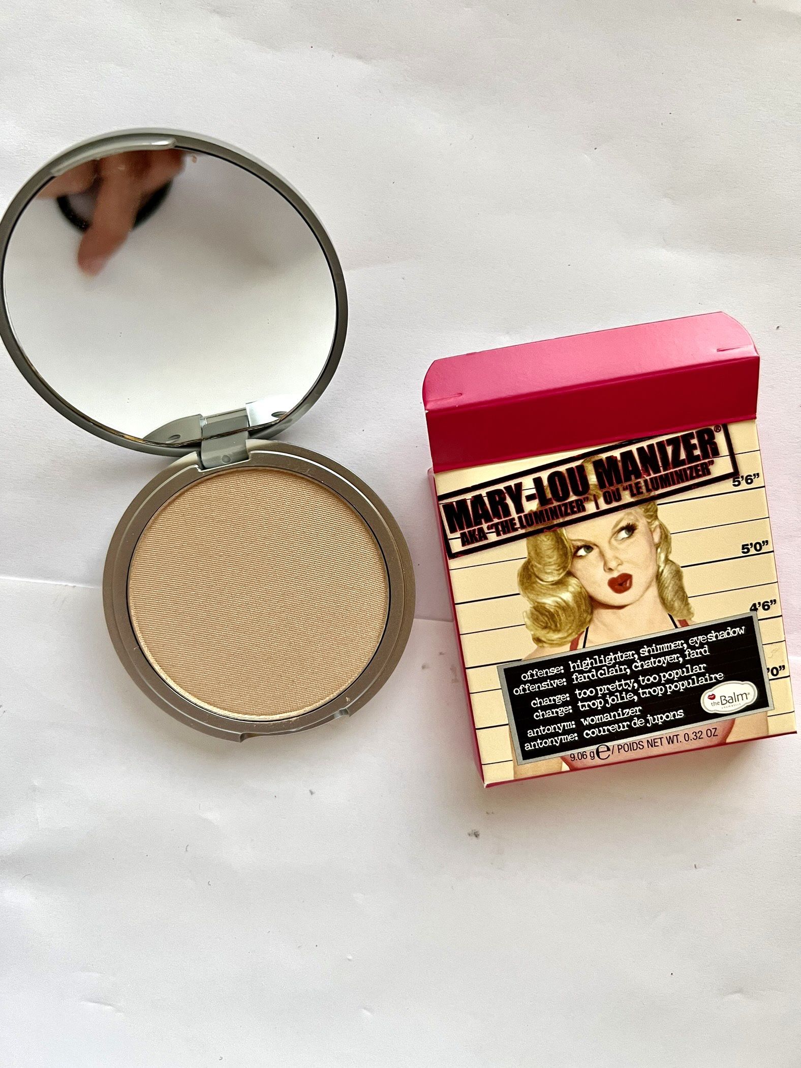 The Balm Mary-Lou Manizer Highlighter Shadow and Shimmer New In Box