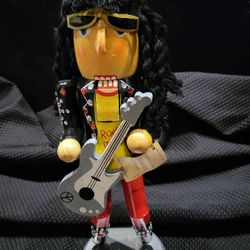 Rock Star Guitarist Musician Large 14" Nutcracker Limited Edition