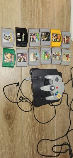 Nintendo 64 Console with Controller and 12 Games