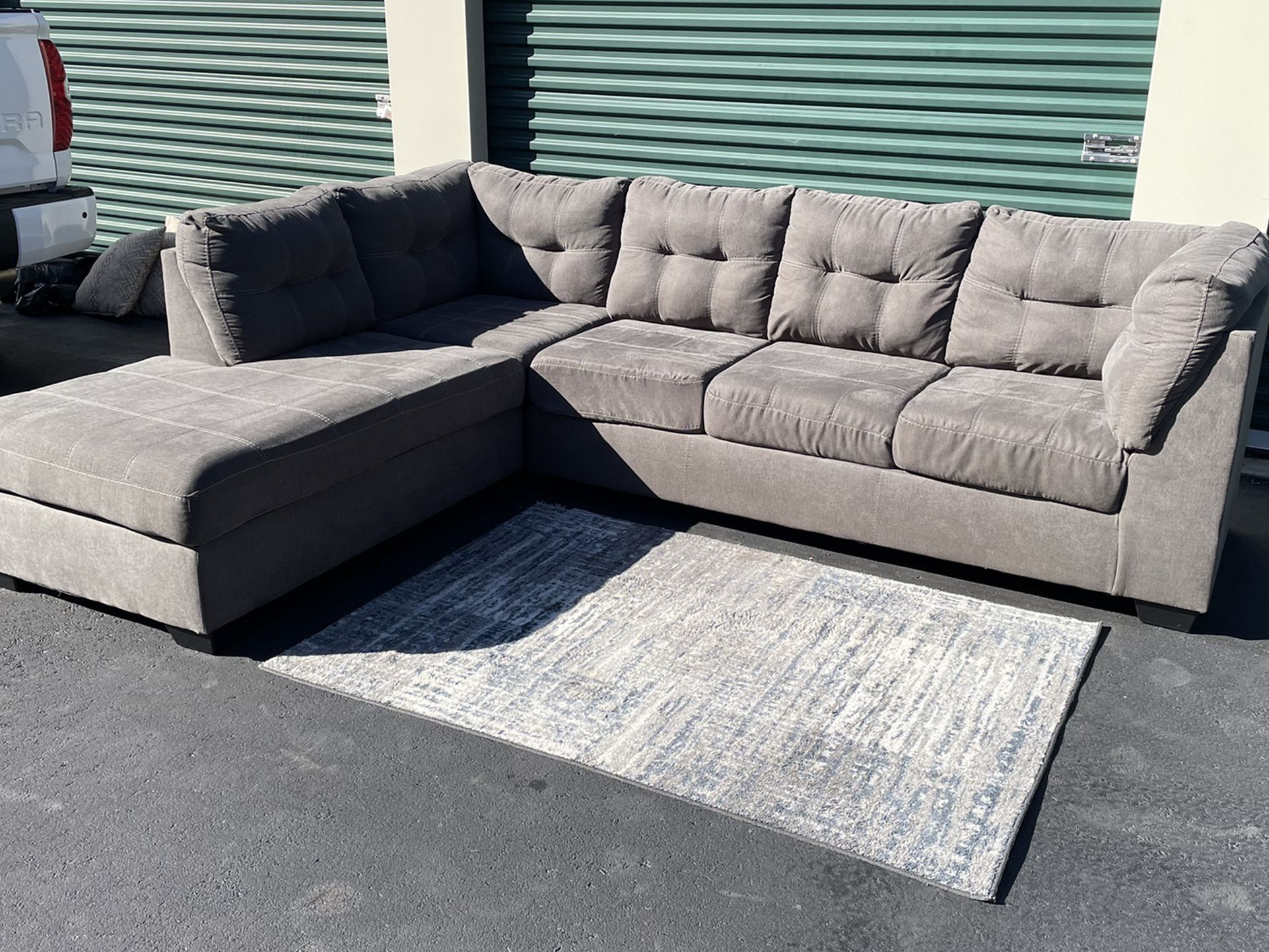 Like New Gray Sectional - FREE DELIVERY