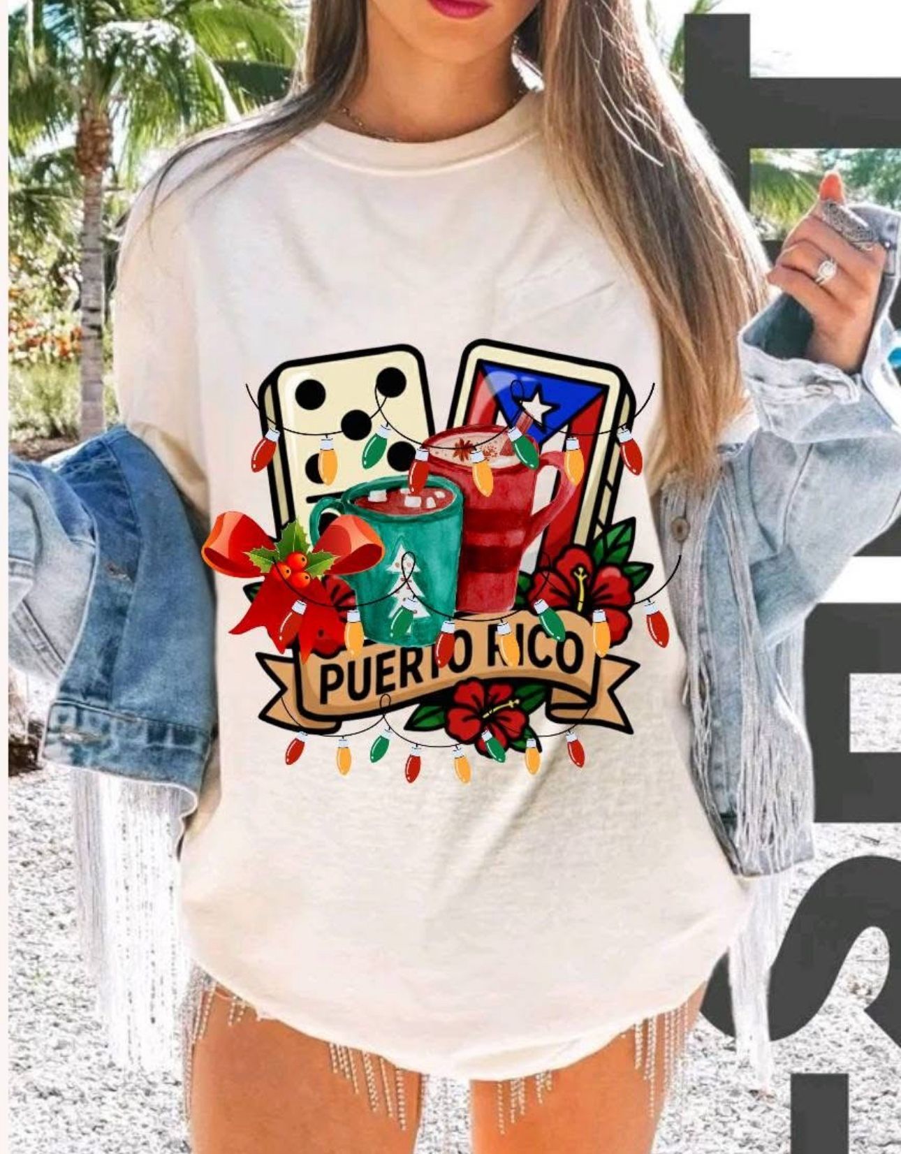 T-shirt Boricua Christmas