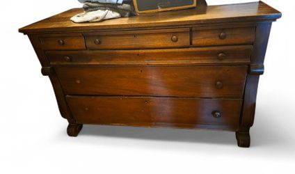 Antique hardwood dresser