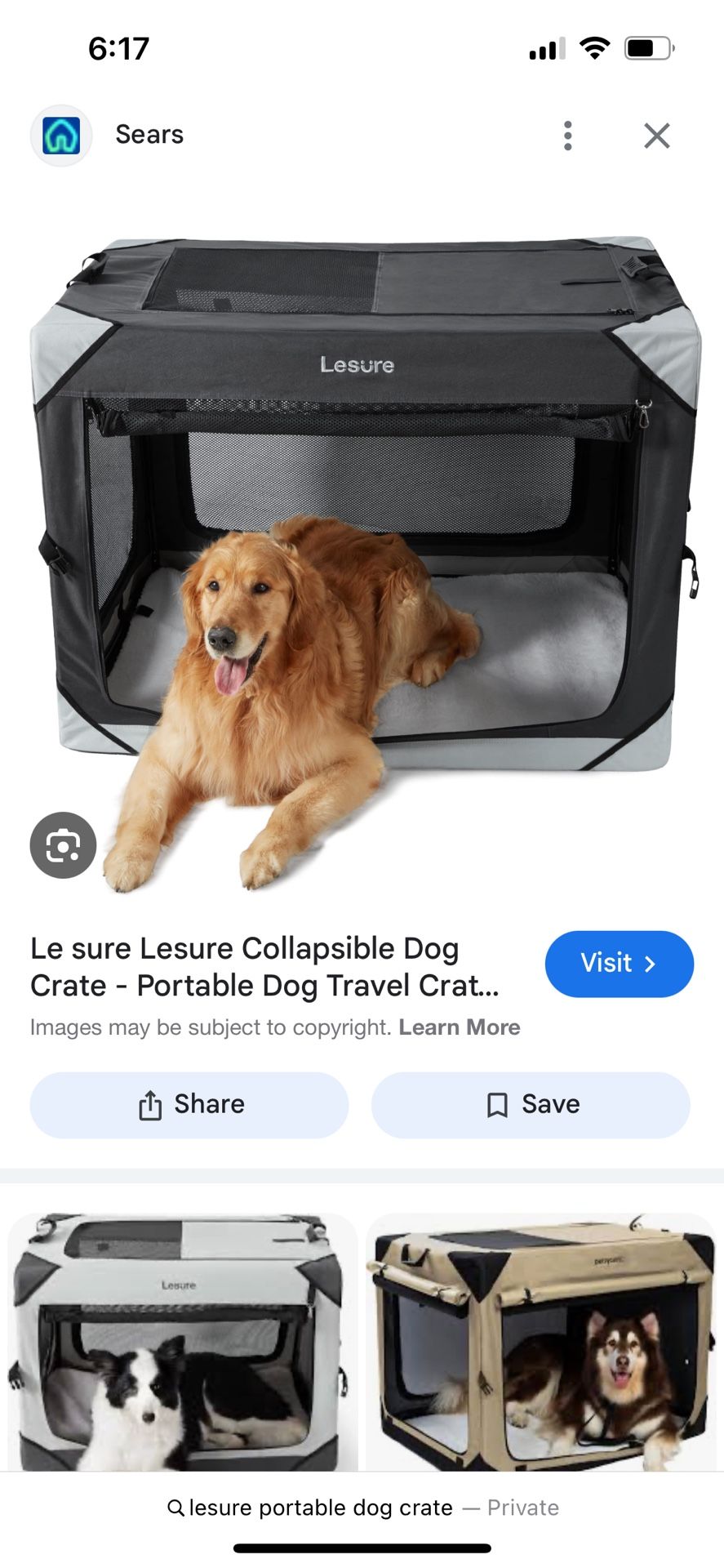Le Sure Collapsable Dog Crate