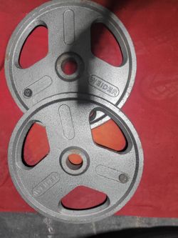 OLYMPIC 2" HOLE.  45LBs. PLATES 90LBs. TOTAL 
11525 S HALSTED DUNKIN DONUTS/7111.S WESTERN WALGREENS 
90$  CASH ONLY AS IS