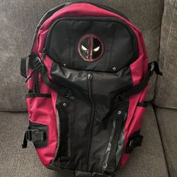 Deadpool Backpack Black And Red
