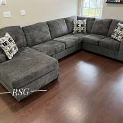 Living Room Furniture U Shaped Oversized Sectional Couch With Chaise Set 🔥$39 Down Payment with Financing 🔥 90 Days same as cash