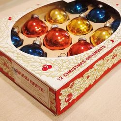 Vintage Shiny Brite Christmas Ornaments 