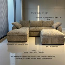 Custom Made 8.5k LUX Sofa set for 3.5k