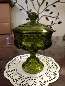 Vintage Footed Dish With Lid