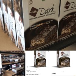 NuGo Dark Real Dark Chocolate Chip Bars, 1.76 oz, 12 count