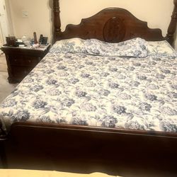 Oak Wood Bed 