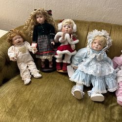 10 Porcelain. Dolls Vintage And Bisque Dolls for Sale in Phoenix