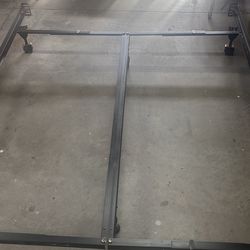 Metal queen bed frame