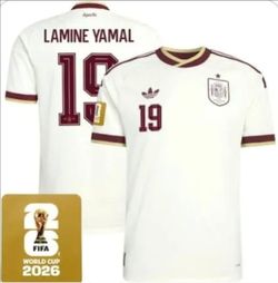 ‼️ BOGO 50% Spain Lamine Yamal #19 Adidas Soccer Jersey