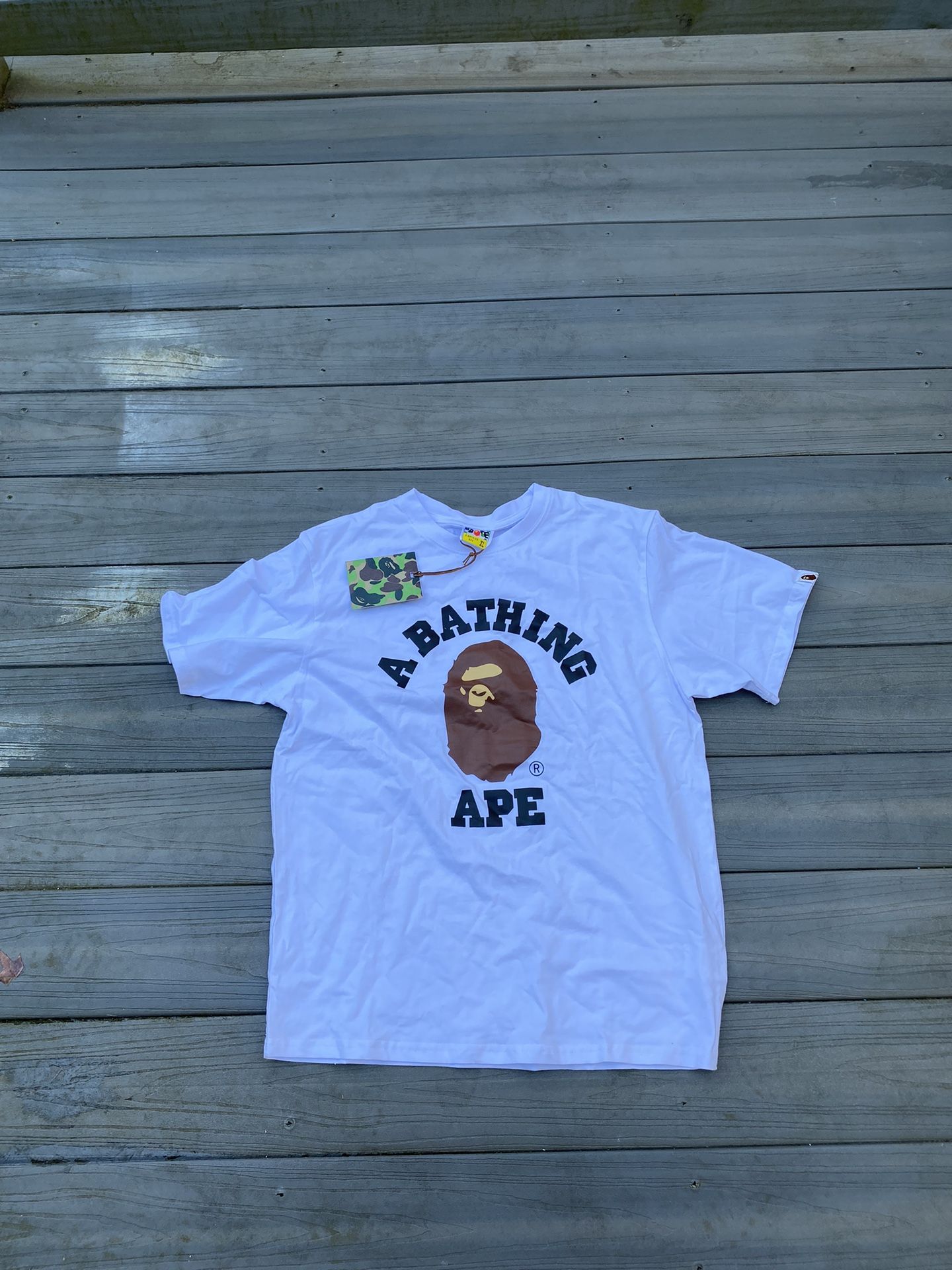 BAPE COLLEGE TEE XL