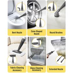Handheld Steam Cleaner — 19-Piece All-Purpose Cleaning Kit