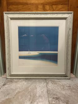 Framed Coastal Seascape Art Print