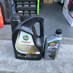 Castrol Edge Euro Car SAE 5W-40 A3/B4 | STP Premium Small Engine 4 Cycle Oil SAE 10W-30