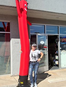 Red Inflatable Wacky Waving Tube Man