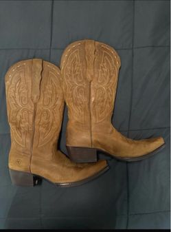 Ariat Cowboy Boots Tan Leather
