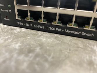 SF300-48PP 48-Port 10/100 PoE+ Managed Switch