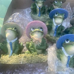 set de ranitas decorativas, 8 piezas p