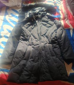Monroe & Main Black Puffer Coat