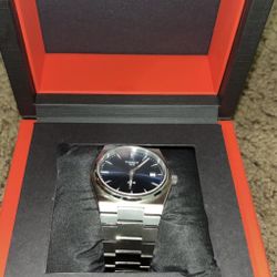 BLUE TISSOT PRX WATCH