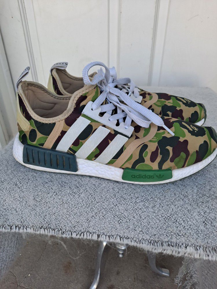 Adidas R1 Bape "OLIVE CAMO" Nomad Runner Size 11.5 for Sale in Irwindale, CA - OfferUp