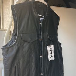 Leather Vest , Harley Bagger 