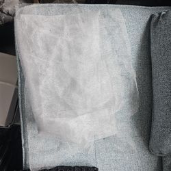 1.5 ALMOST 2 Yards Gray Taffeta Sparkle Fabric