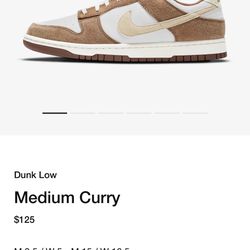 Nike Dunk Low Medium Curry 2024