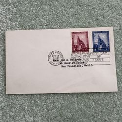 1958 United Nations First Day Cover From  Commemorating The General Assembly With 8¢(#62), 3¢(#61) Stamps