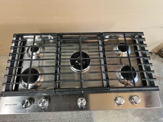 KitchenAid 5-Burner Gas Cooktop Stainless Steel