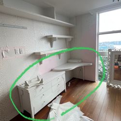 Corner Table And Drawer Cabinet