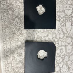 Black Abstract Real Wood Wall Decor