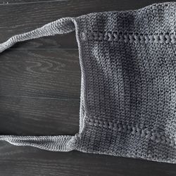 Handmade Gray Ombré Bag