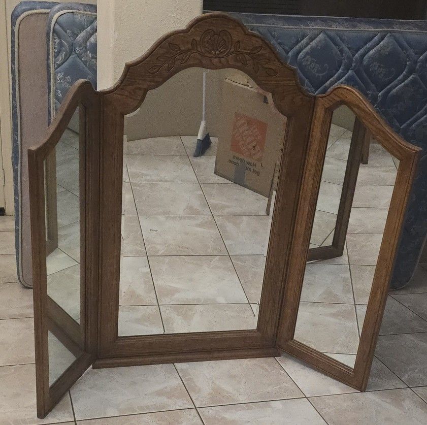 Tri View Vintage Mirror By STANLEY