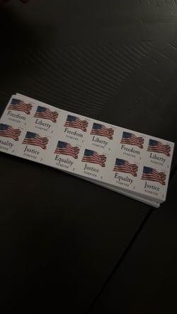 5 booklets of 20 postage stamps