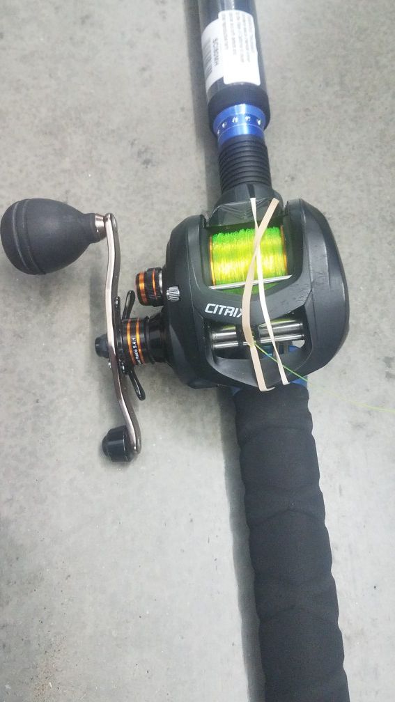 New fishing rod n reel Okuma
