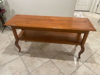 ETHAN ALLEN Legacy Collection Solid Maple 58” Accent Sofa Table