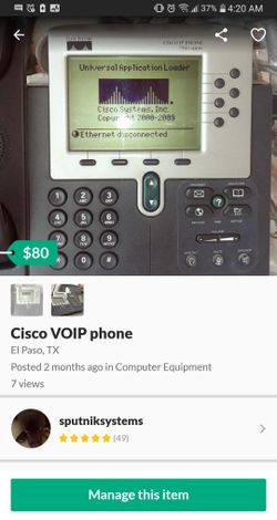 Cisco VOIP business phone. Working.