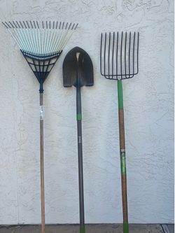 Set of 3 backyard tools for $77.