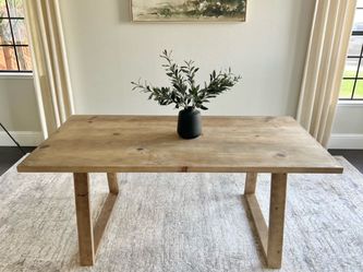 6FT X 3FT Solid Wood Modern Rustic Farmhouse Dining Table