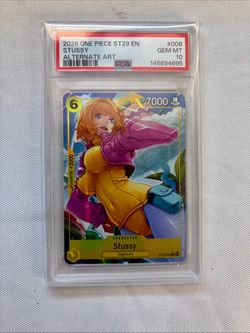 One Piece Stussy Alternate Art PSA 10